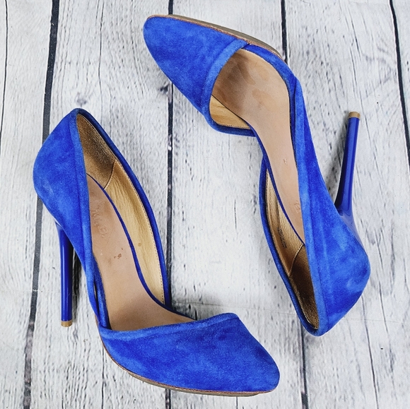 L.A.M.B. | suede leather pointed toe stilleto heels - Picture 2 of 12